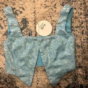 Blue corset